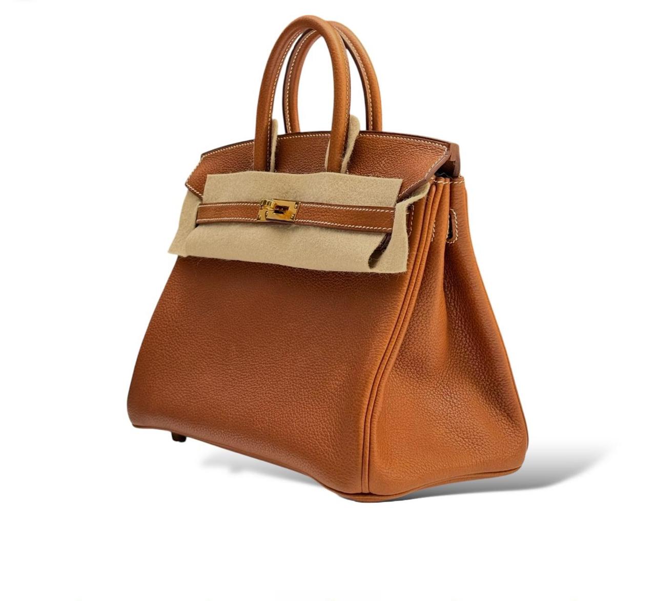 Hermes Brikin 25 Fauve Barenia