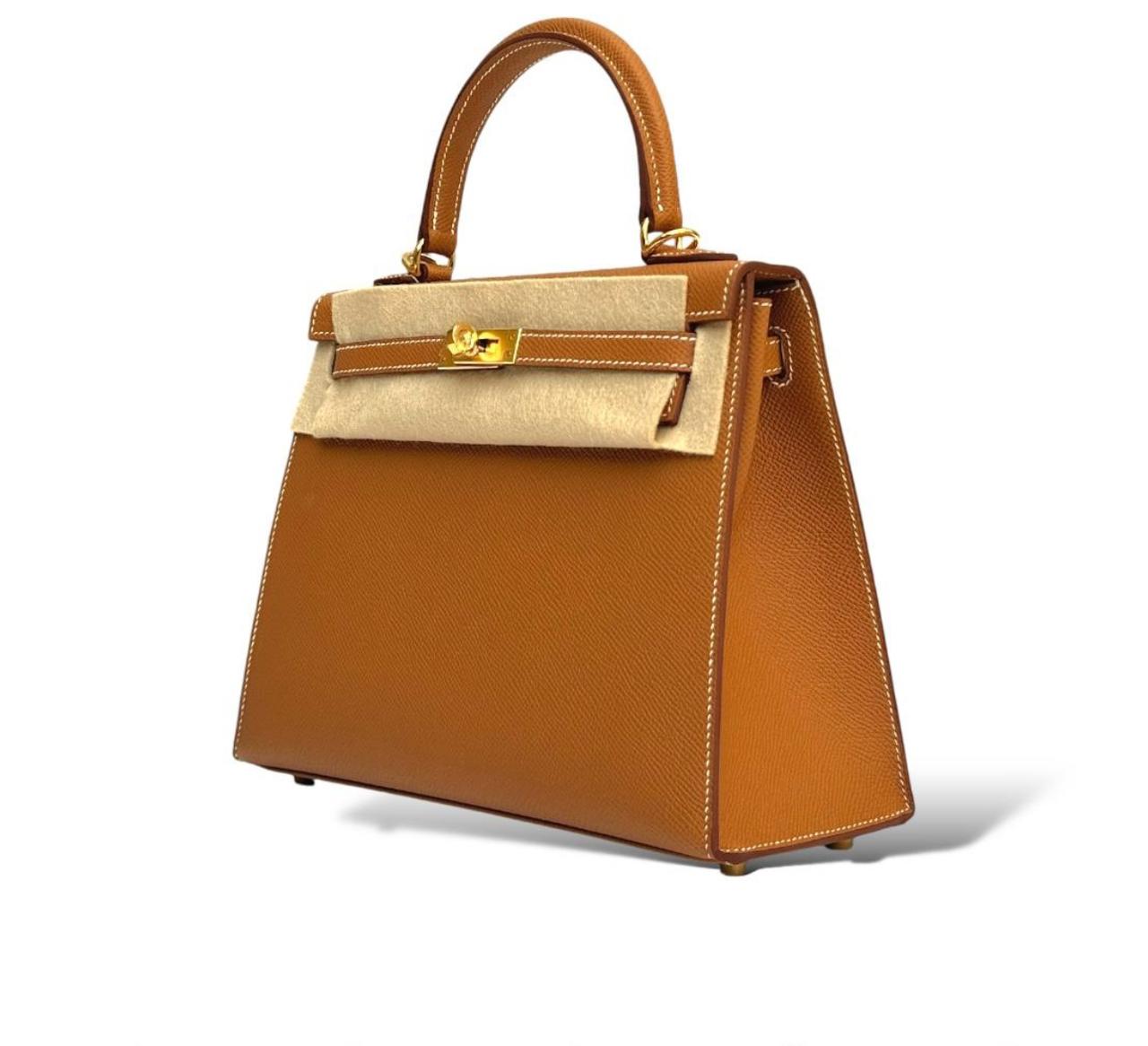 Hermes kelly 25 Gold Epsom GHW