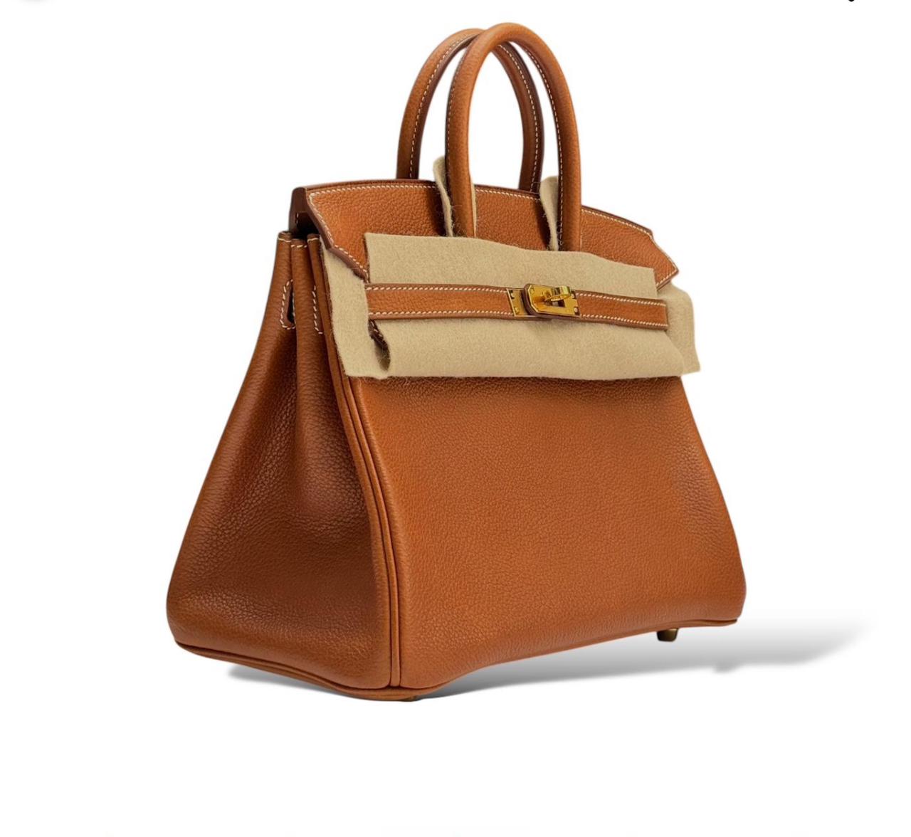 Hermes Brikin 25 Fauve Barenia
