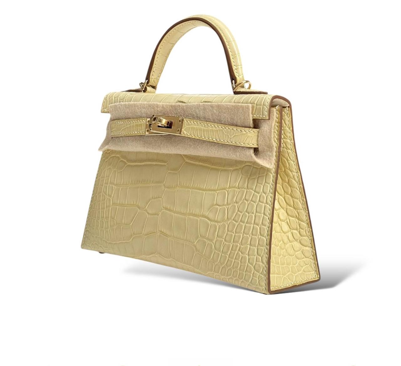 Hermes Kelly Mini So Vanille/Nant