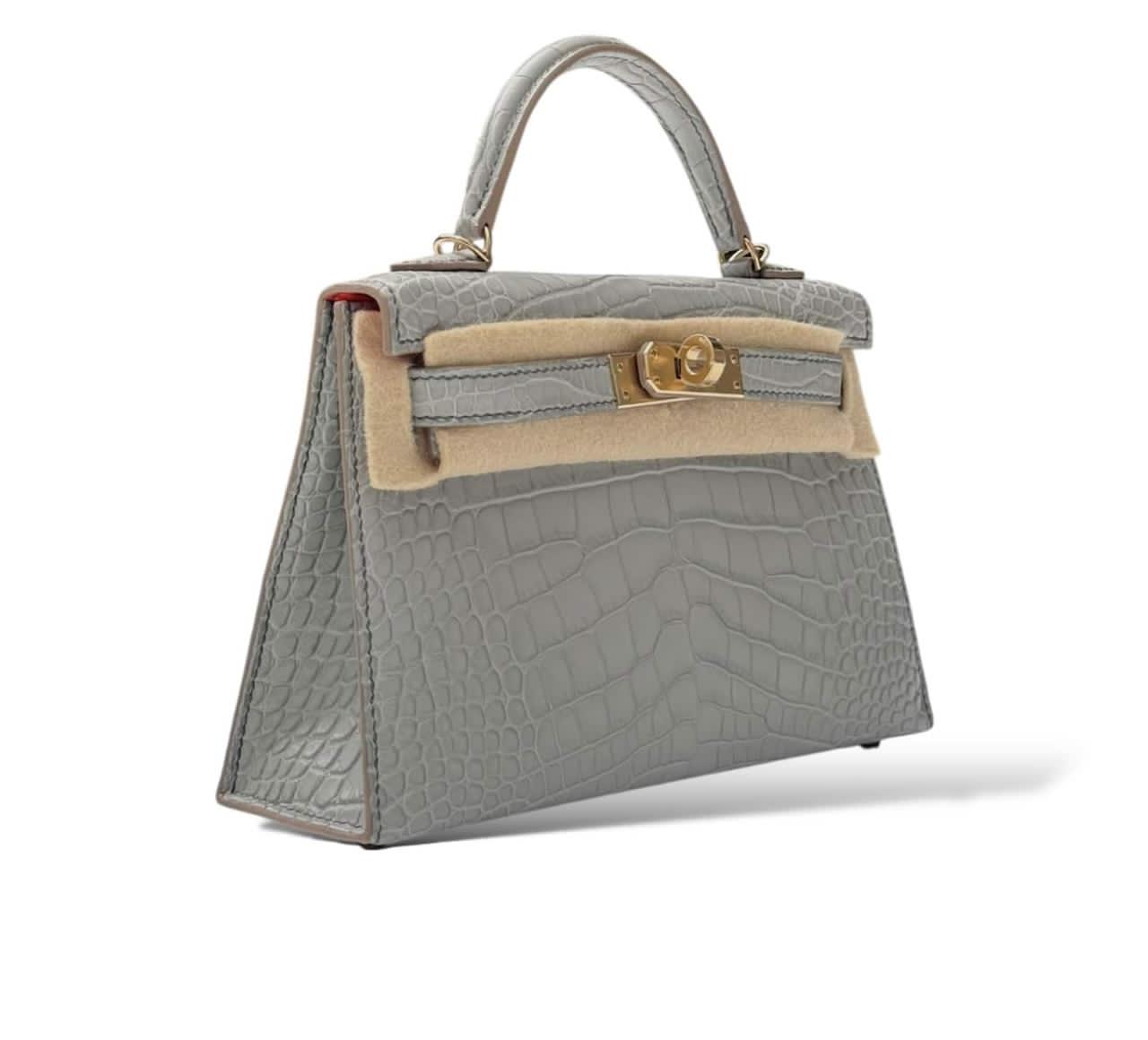 Hermes Kelly Mini So Perle-Orange Matte