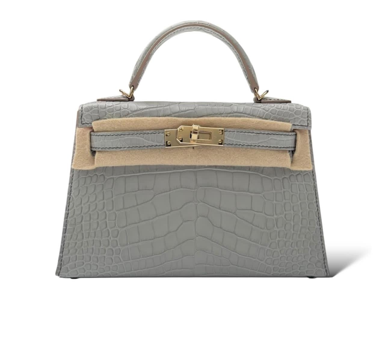 Hermes Kelly Mini So Perle-Orange Matte