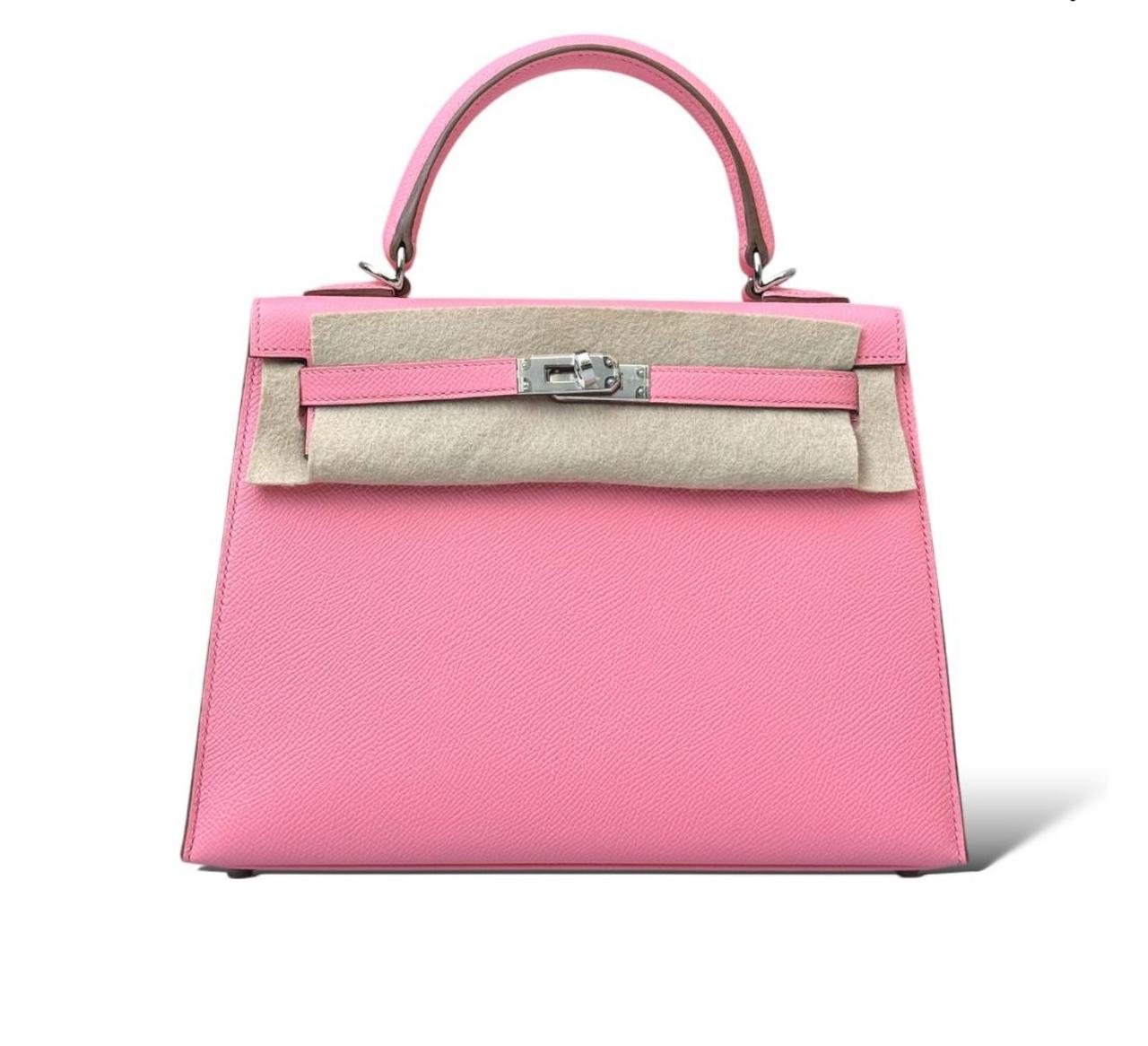 Hermes Kelly 25 Rose Confetti