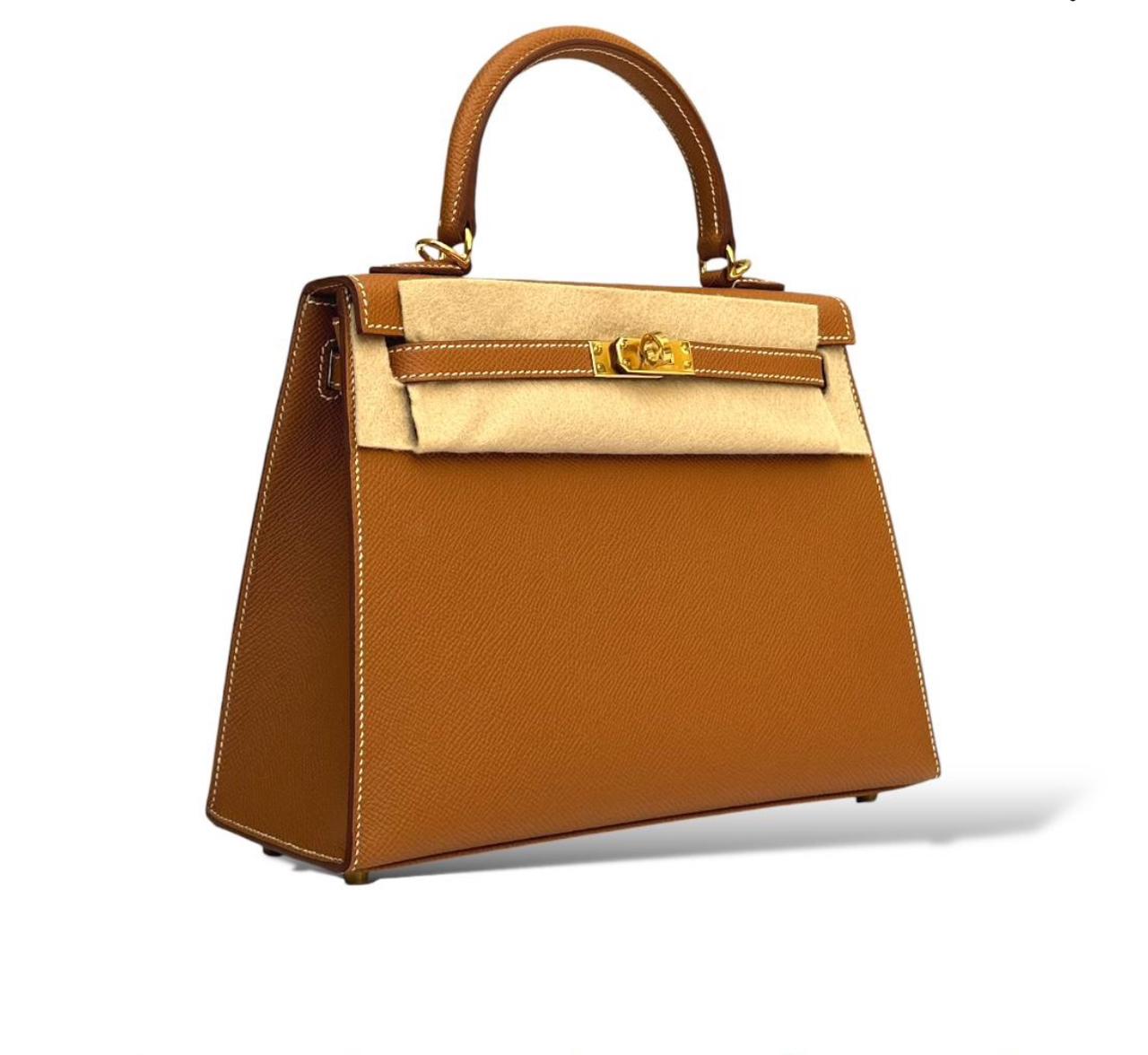 Hermes kelly 25 Gold Epsom GHW