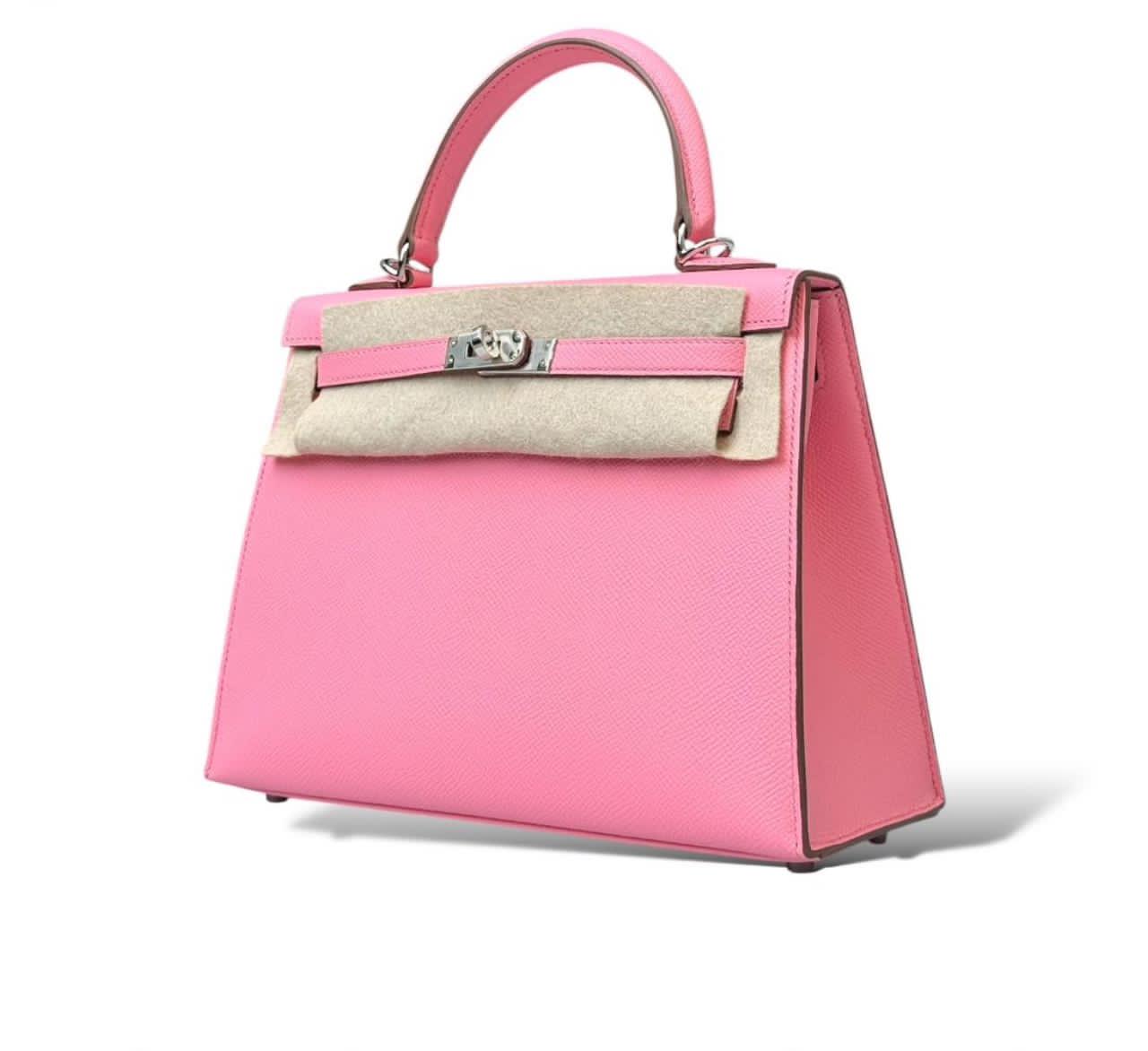 Hermes Kelly 25 Rose Confetti