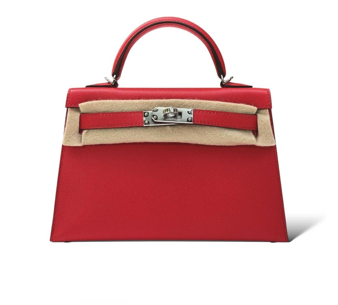 Hermes Kelly Mini Rouge de Coeur