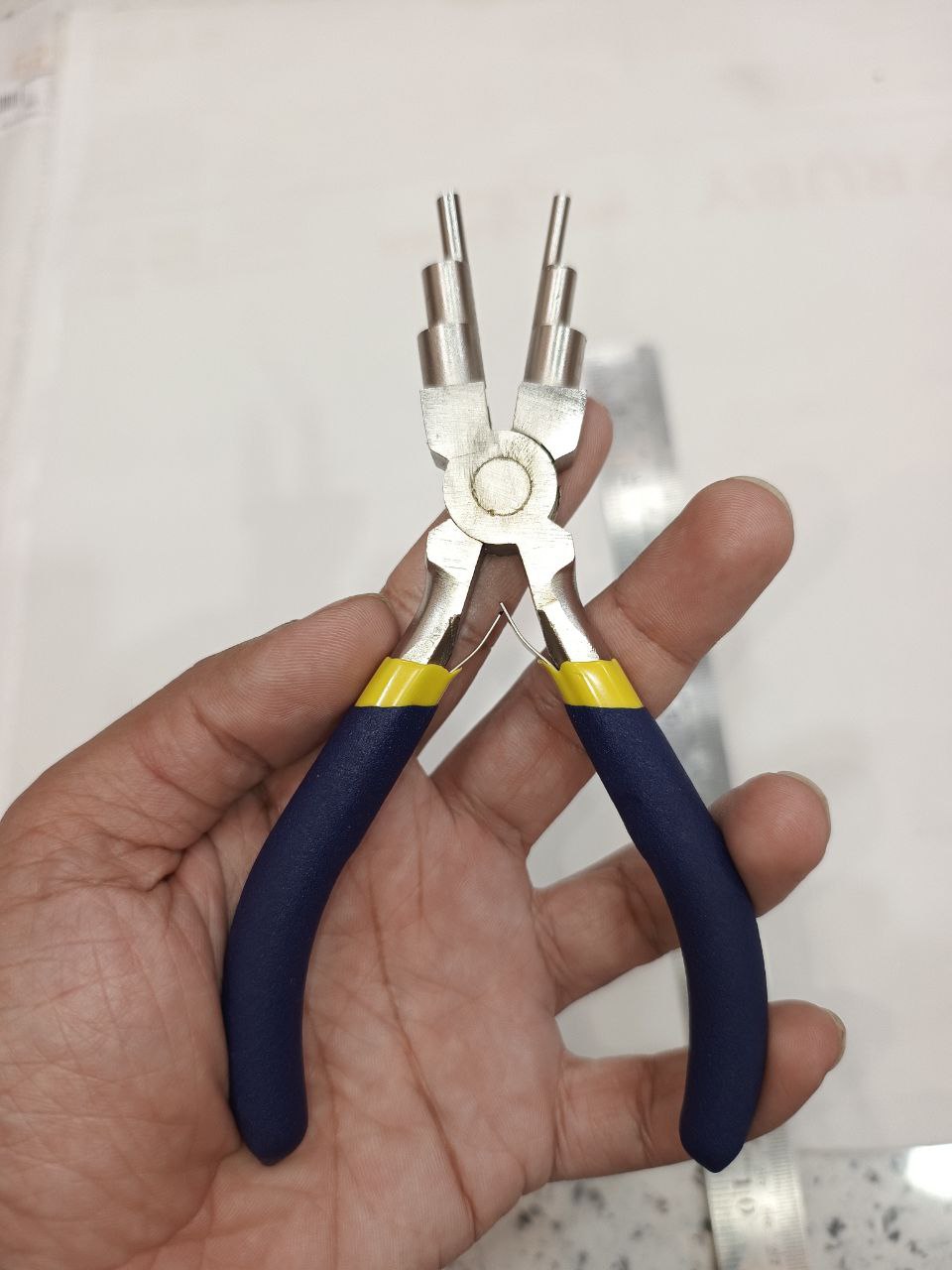 6 Step stainless steel round nose plier 