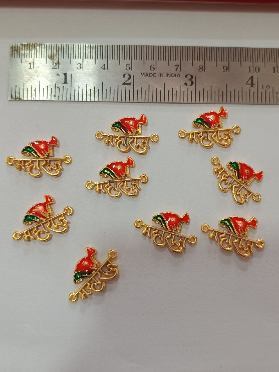 Rakhi Making Maharaj Name pendant with Jiretop having meenakri 