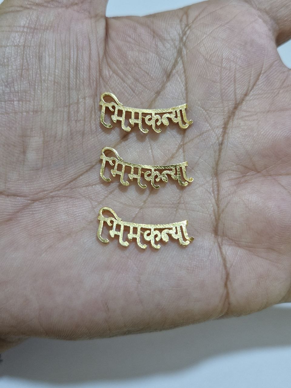 Metal Bhimkanya name , Golden polish 