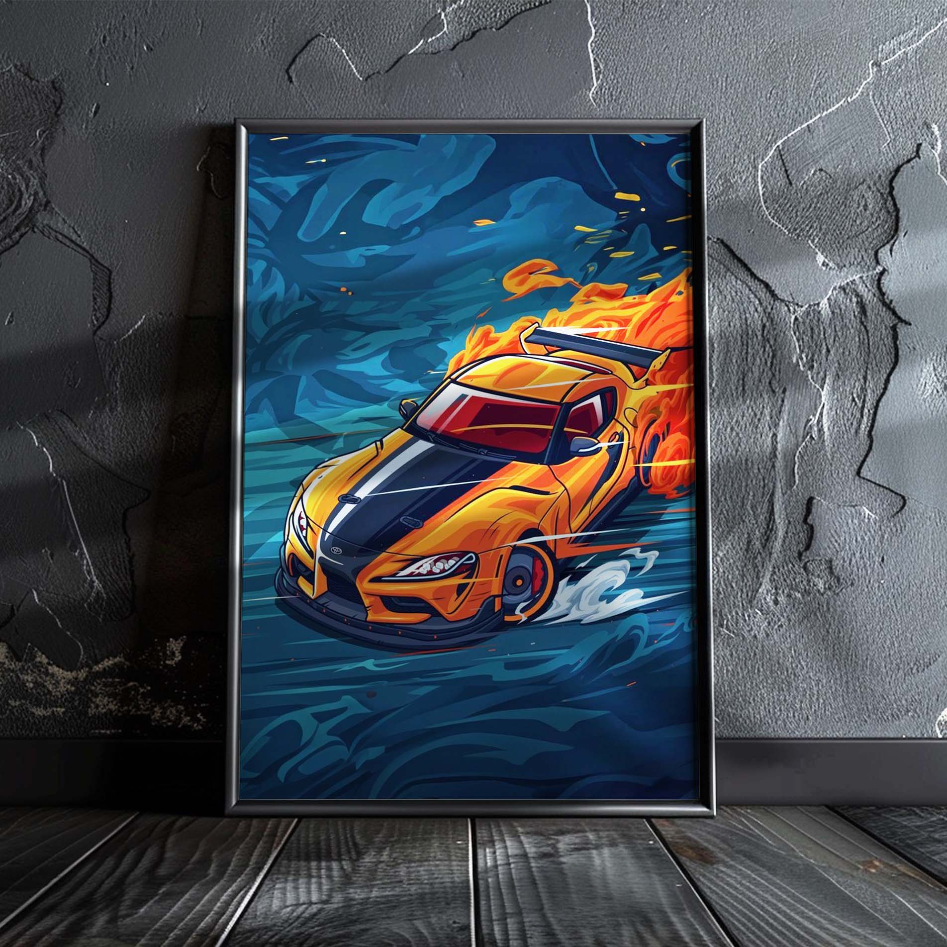 Sports Car Art Poster