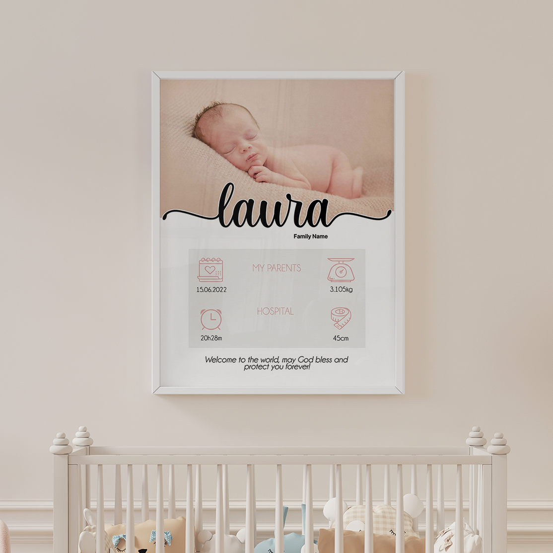 Birth Announcement Poster