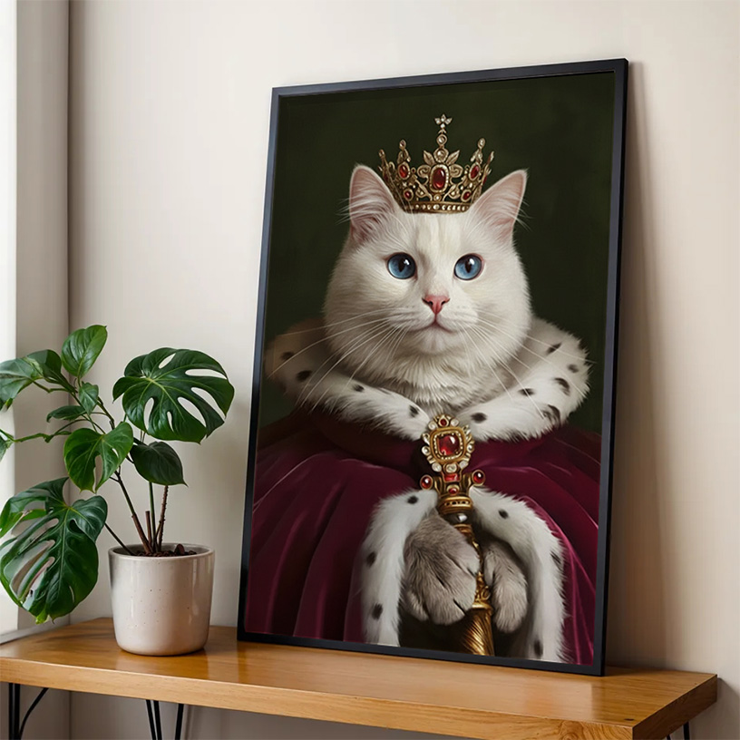 Customized Royal Cat Portrait