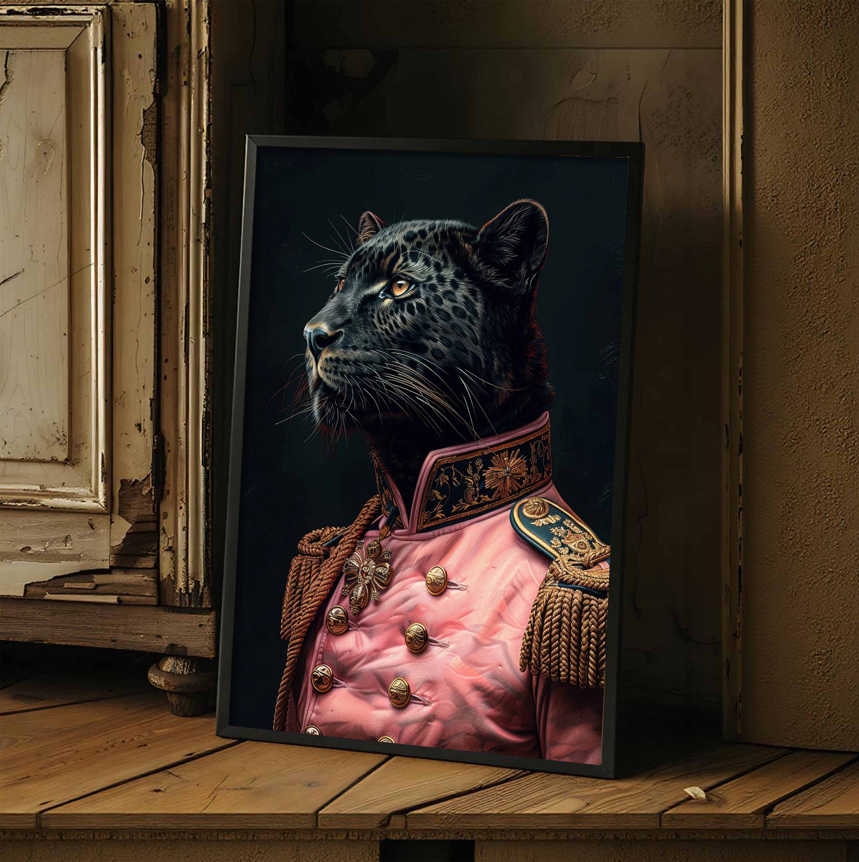 Regal Panther Portrait Art