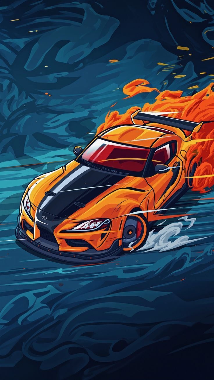 Sports Car Art Poster