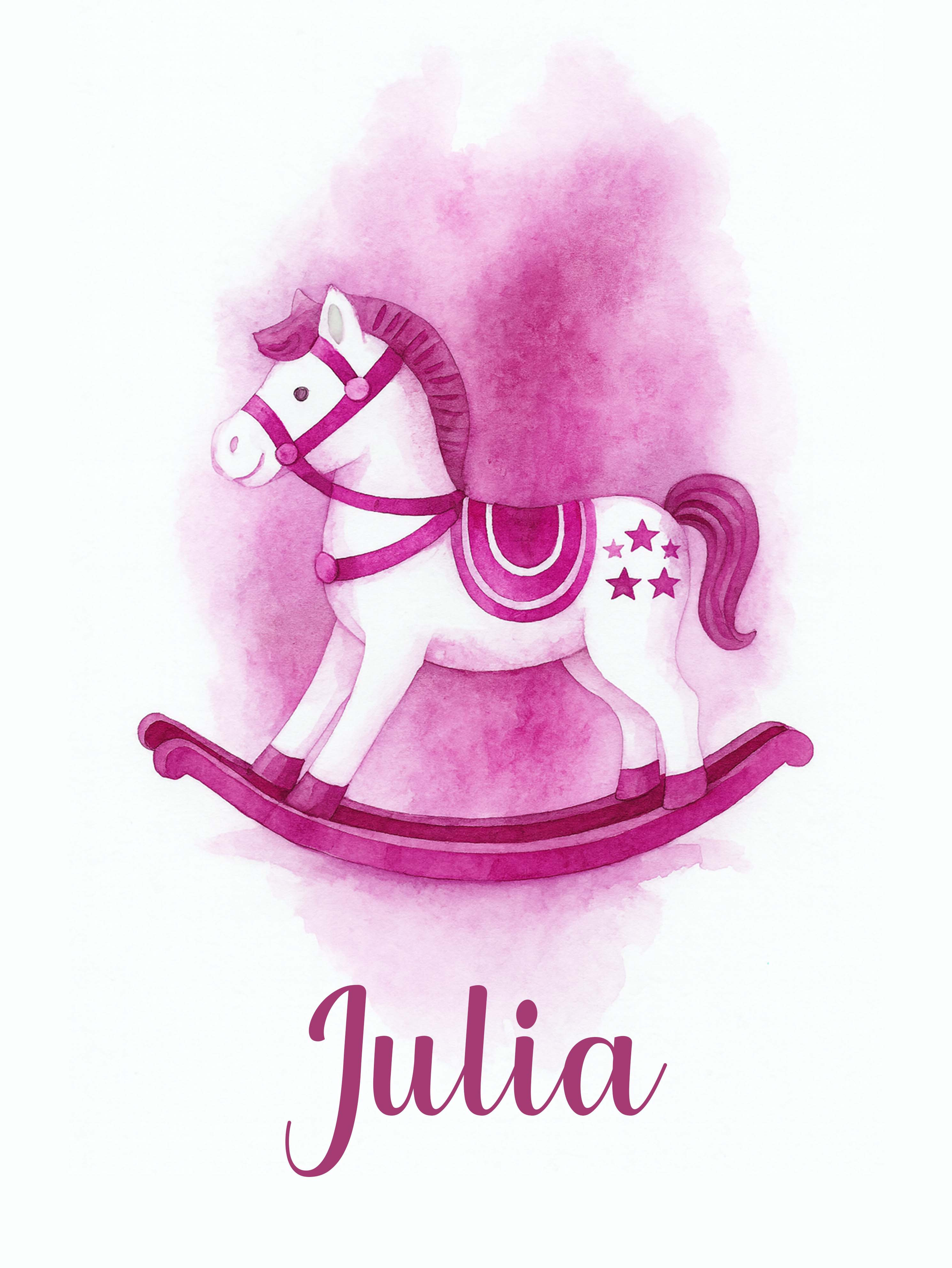 Custom Rocking Horse Poster 