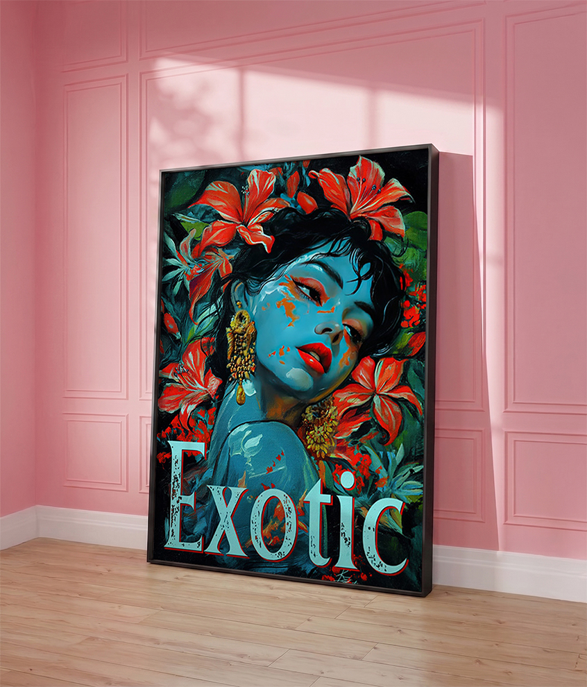 Exotic Floral Art Print