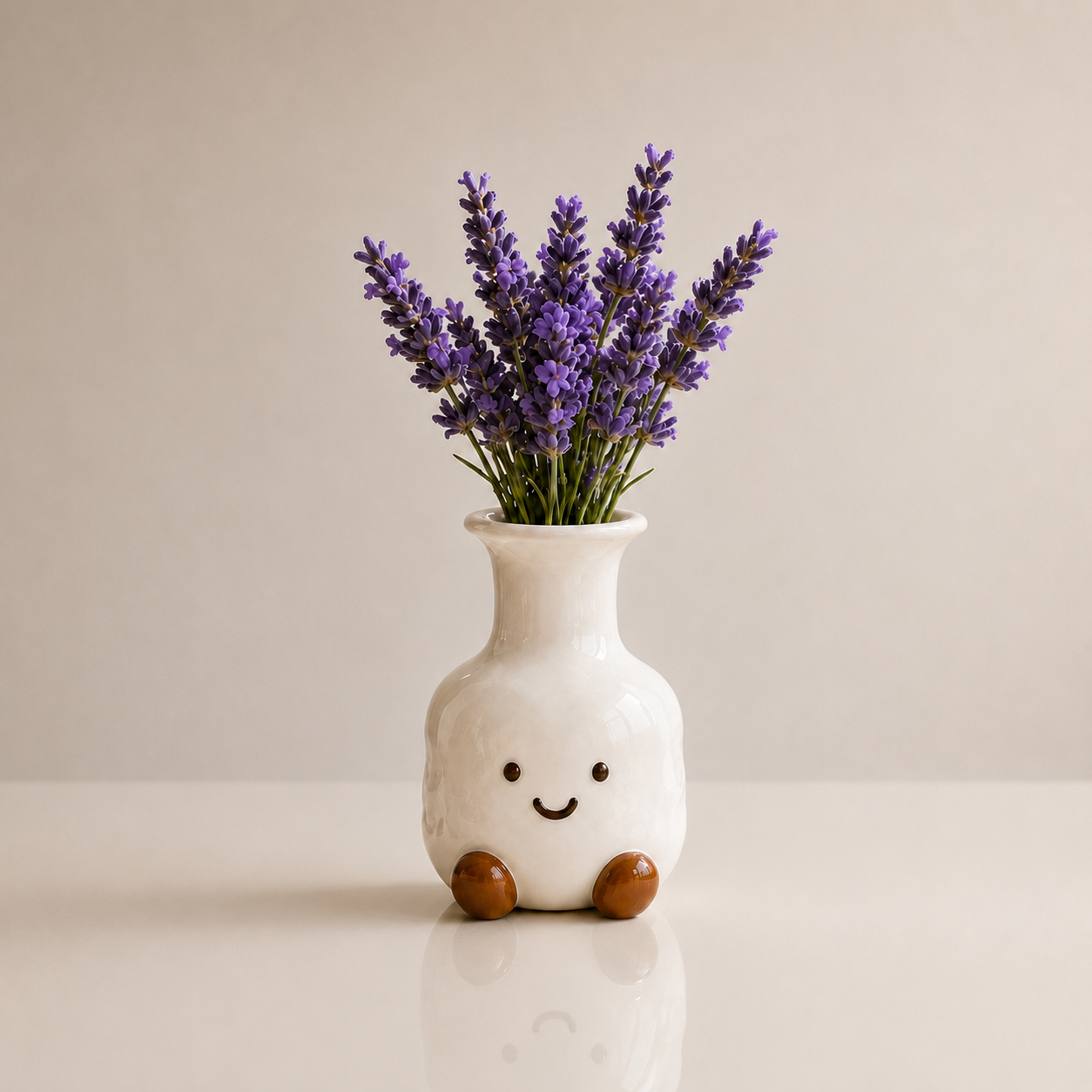 Smiley Face Mini Decorative Vase