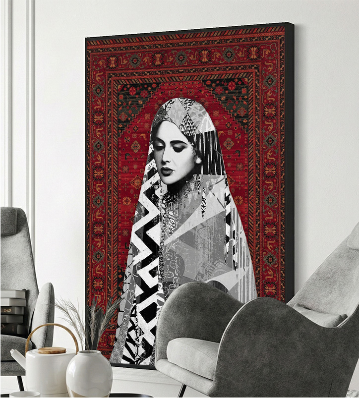 Elegant Woman Rug Poster