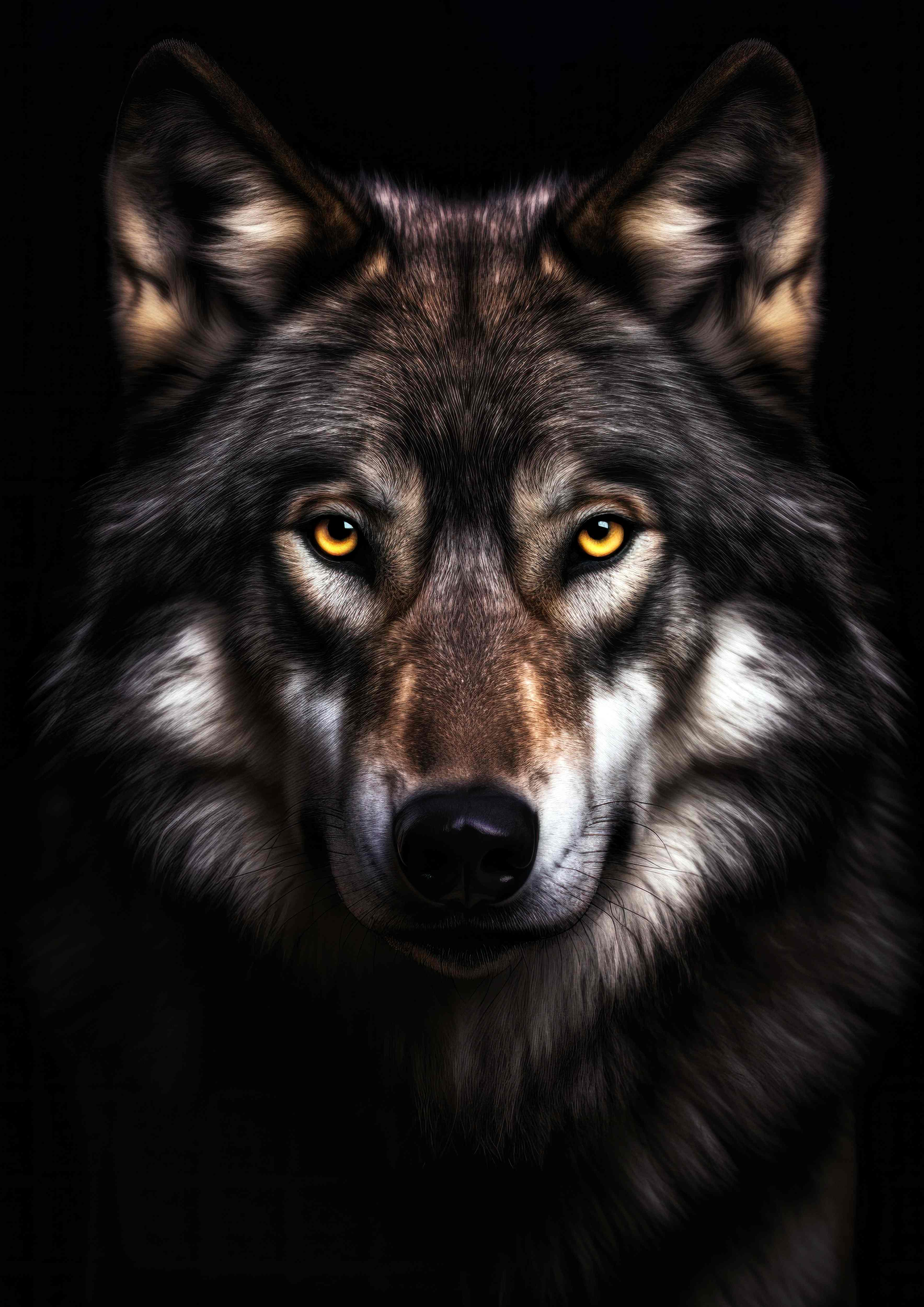 Majestic Wolf Portrait