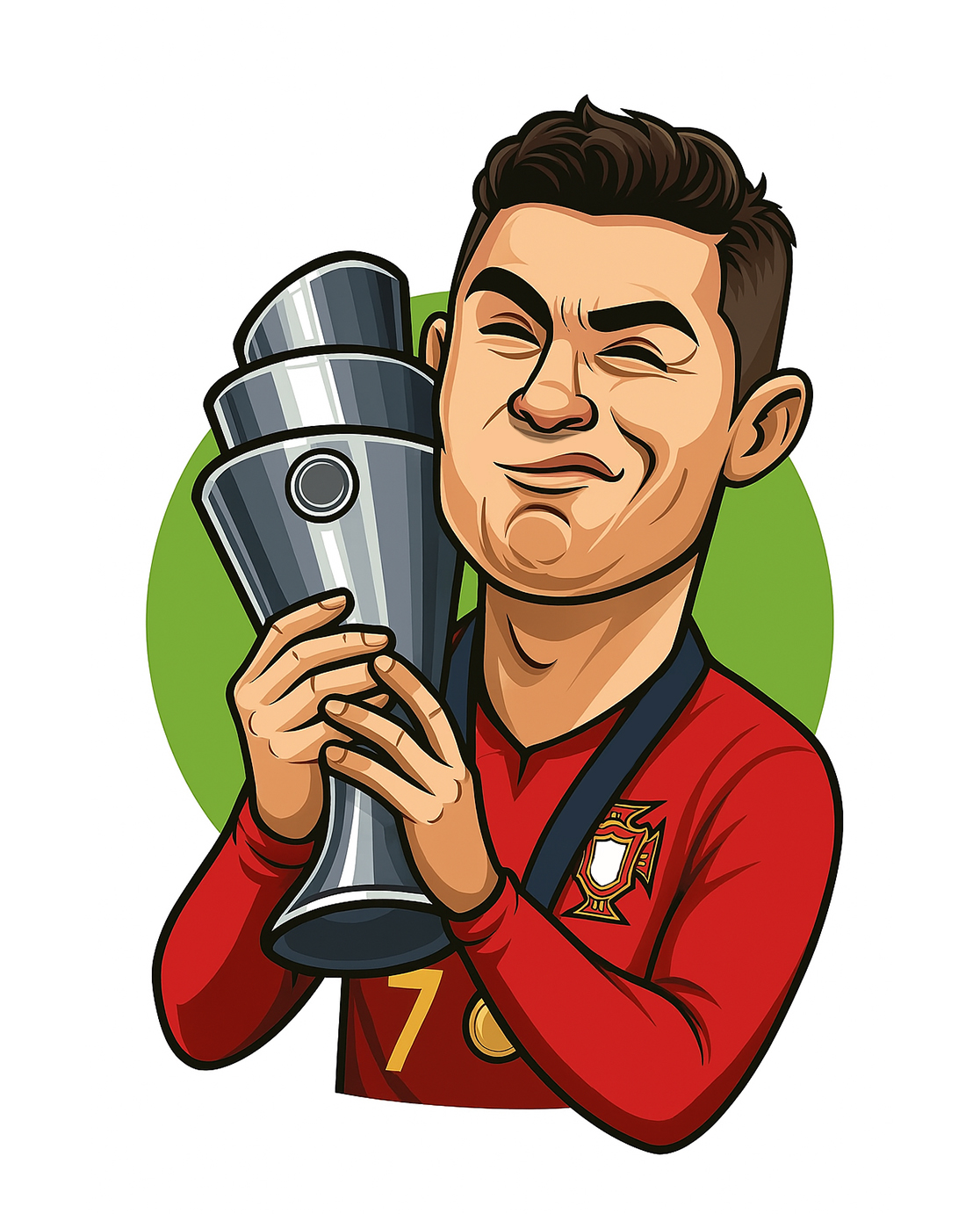 Cristiano Ronaldo Cartoon Poster