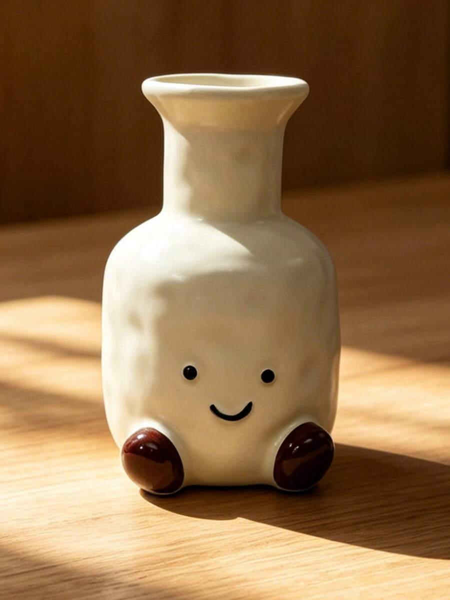 Smiley Face Mini Decorative Vase