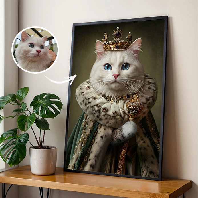 Customized Royal Cat Portrait