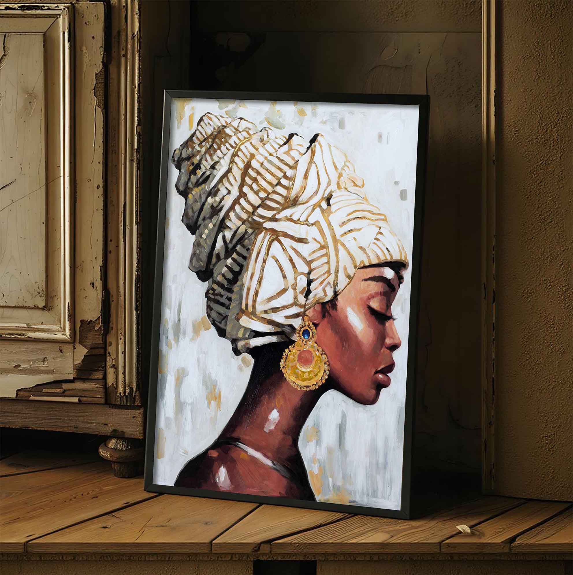 African-Inspired Decorative Print