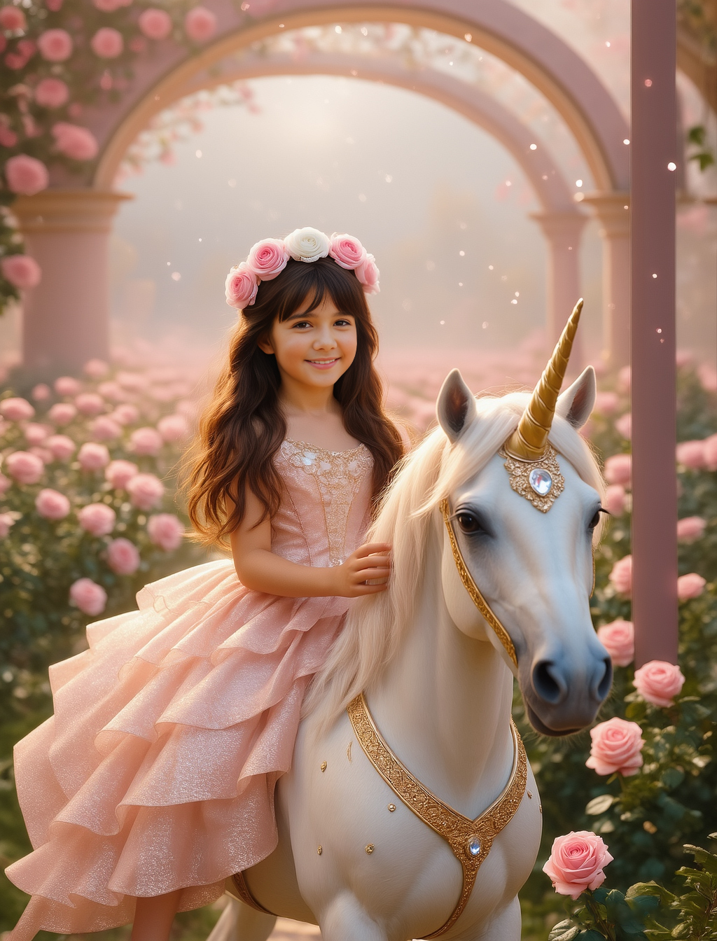Customized Princess Unicorn Portrait