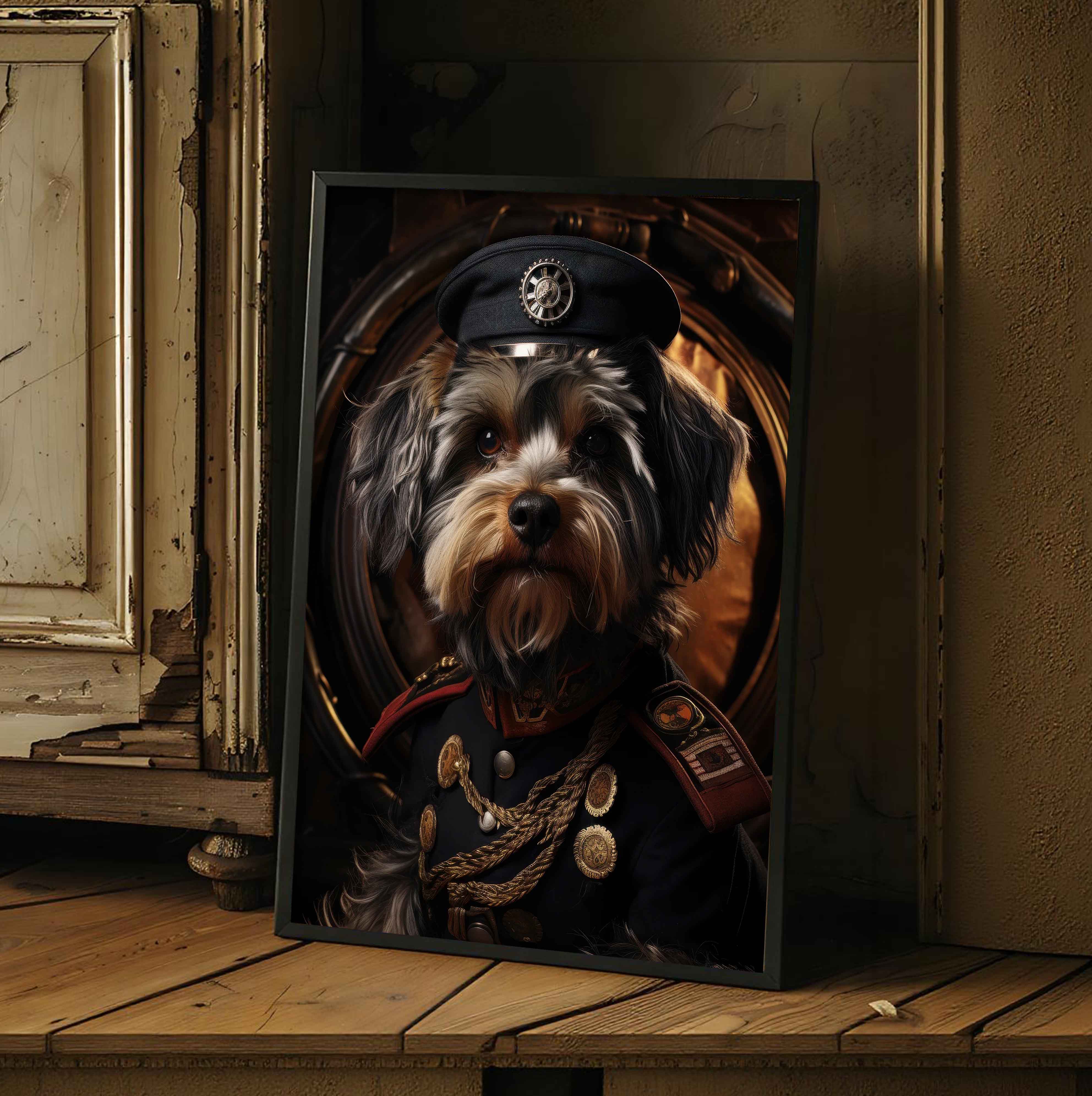 Steampunk Dog Commander Portrait