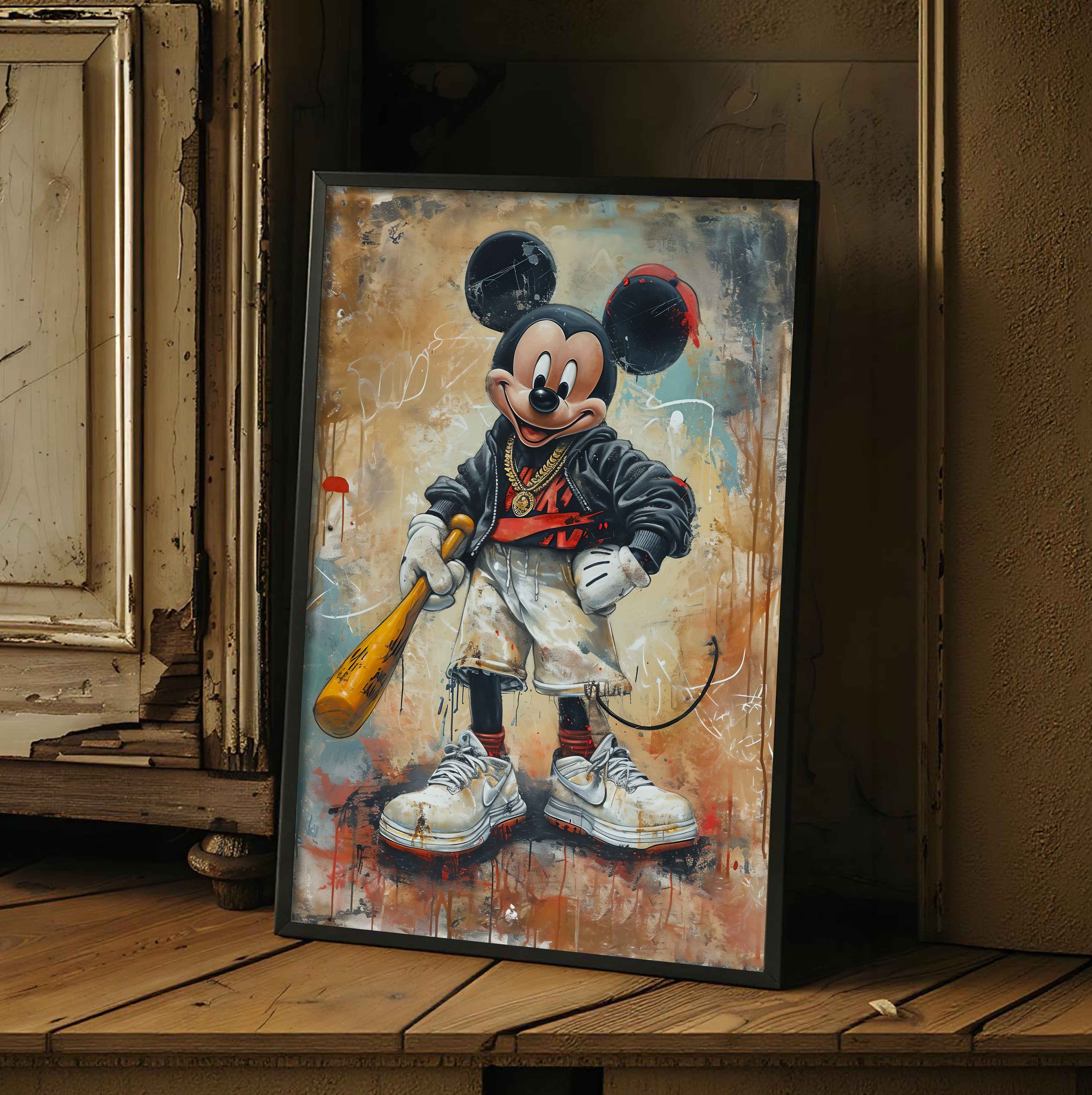 Street Art Mickey Mouse Print