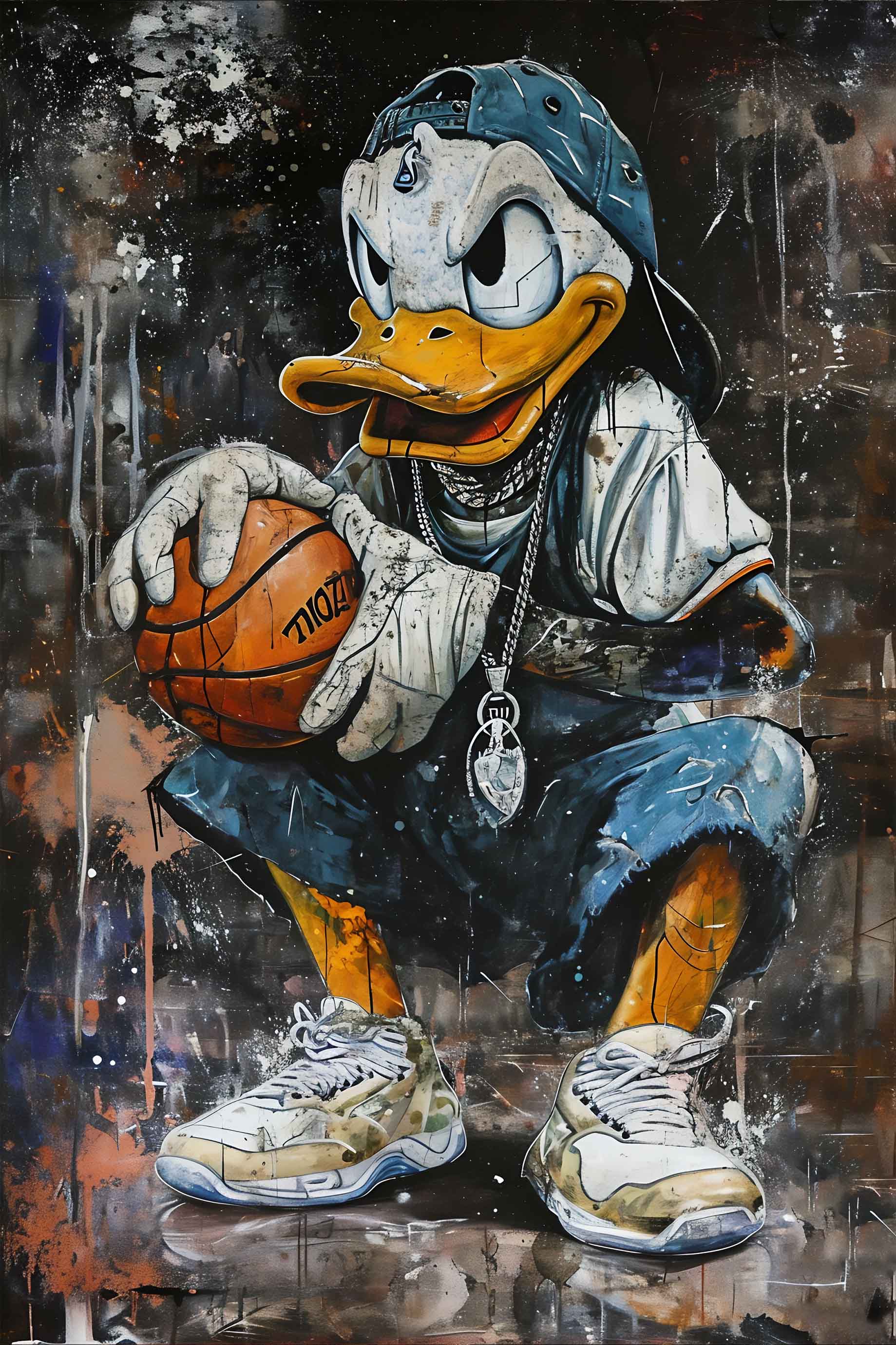 Hip-Hop Donald Duck Print