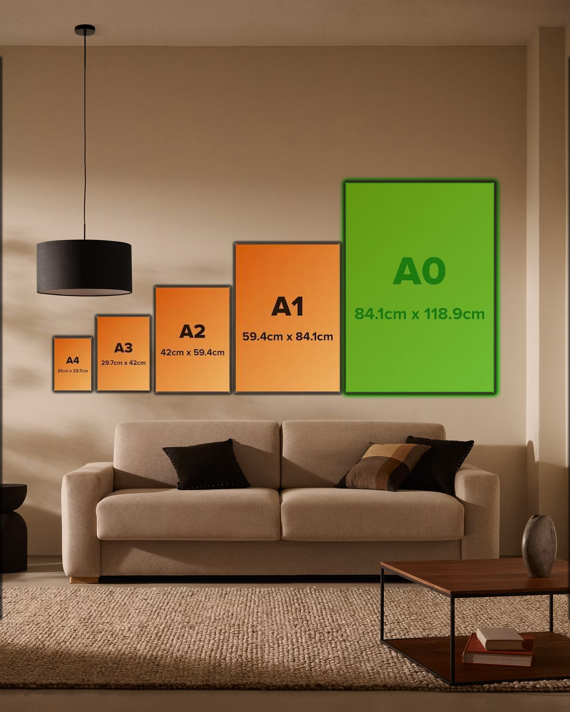 Falcon Sculpture Calligraphy Poster