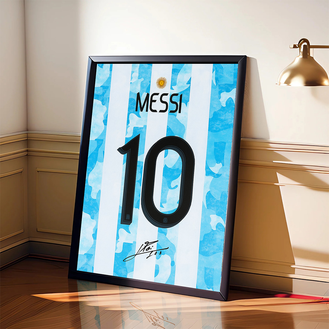 Messi Argentina Shirt Poster
