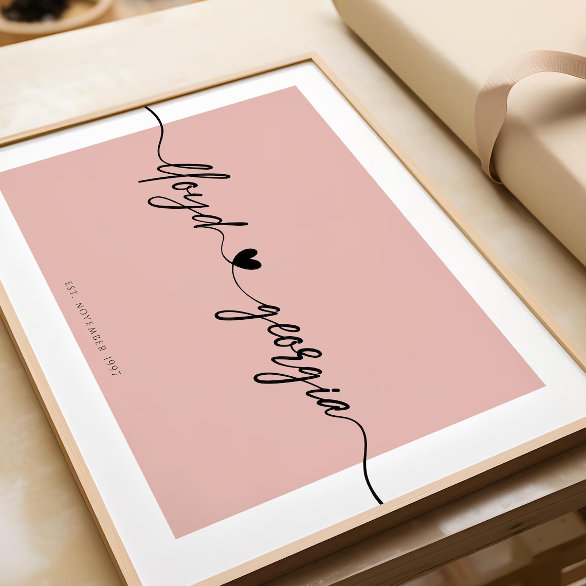 Personalized Couples Name Sign