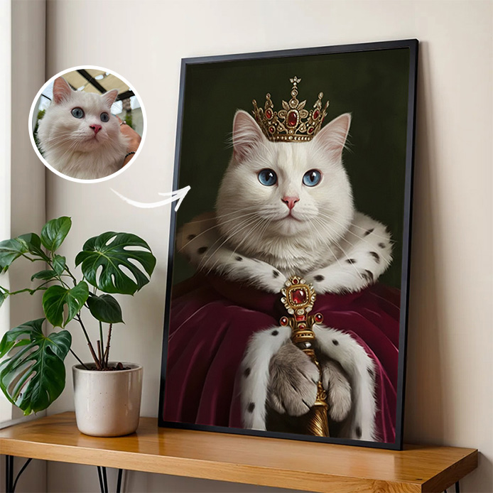 Customized Royal Cat Portrait