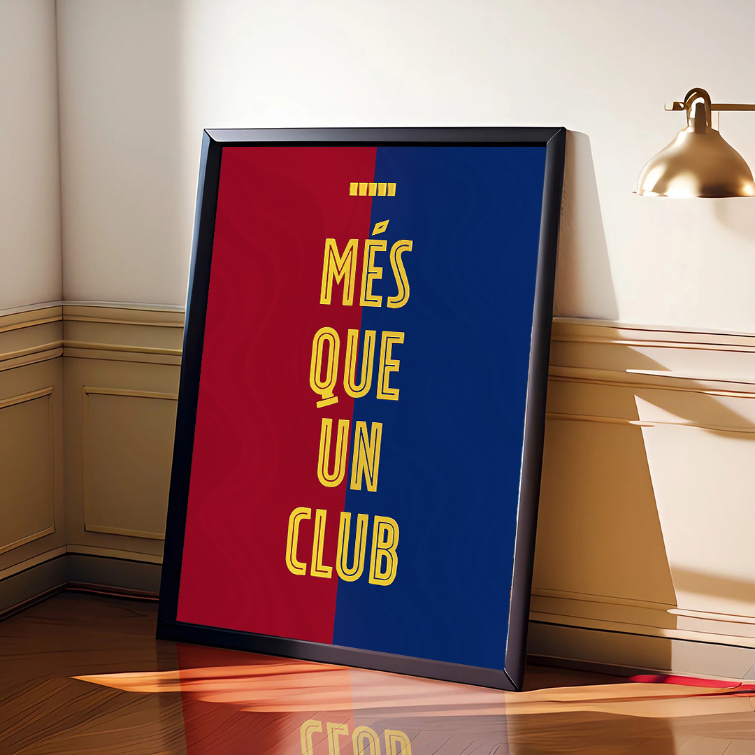 Fcbarcelona Més Que Un Club Poster
