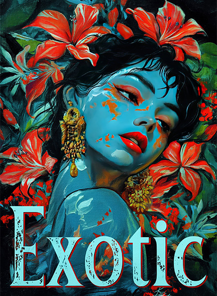 Exotic Floral Art Print