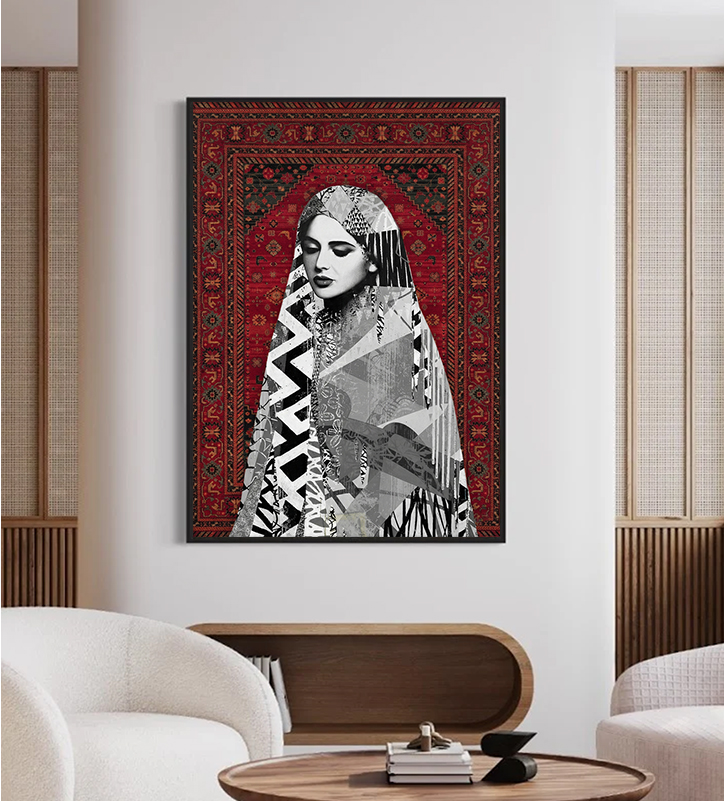 Elegant Woman Rug Poster
