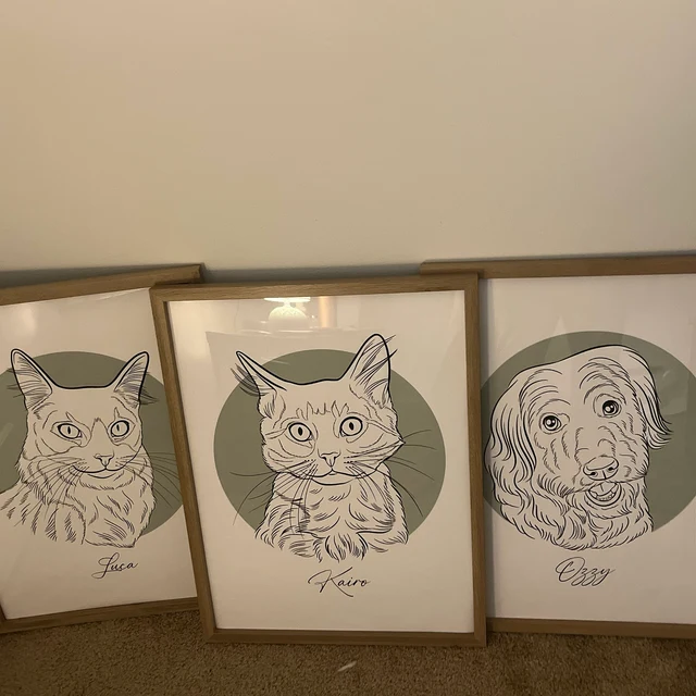 Custom Pet Portrait Art Print