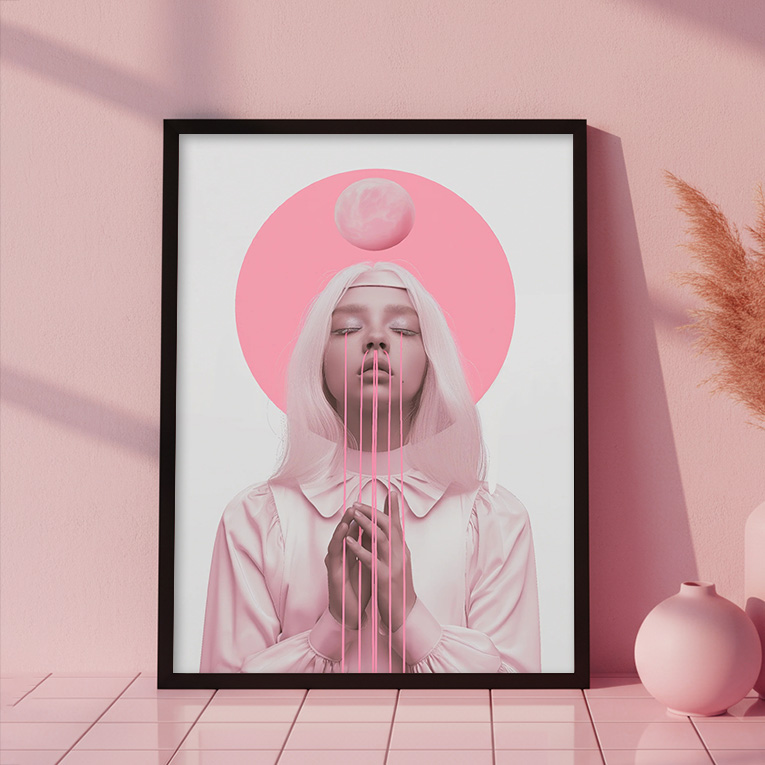 Pastel Pink Art Print