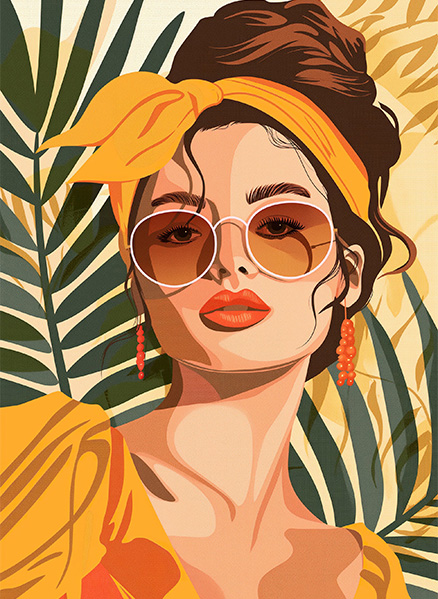 Tropical Woman Print