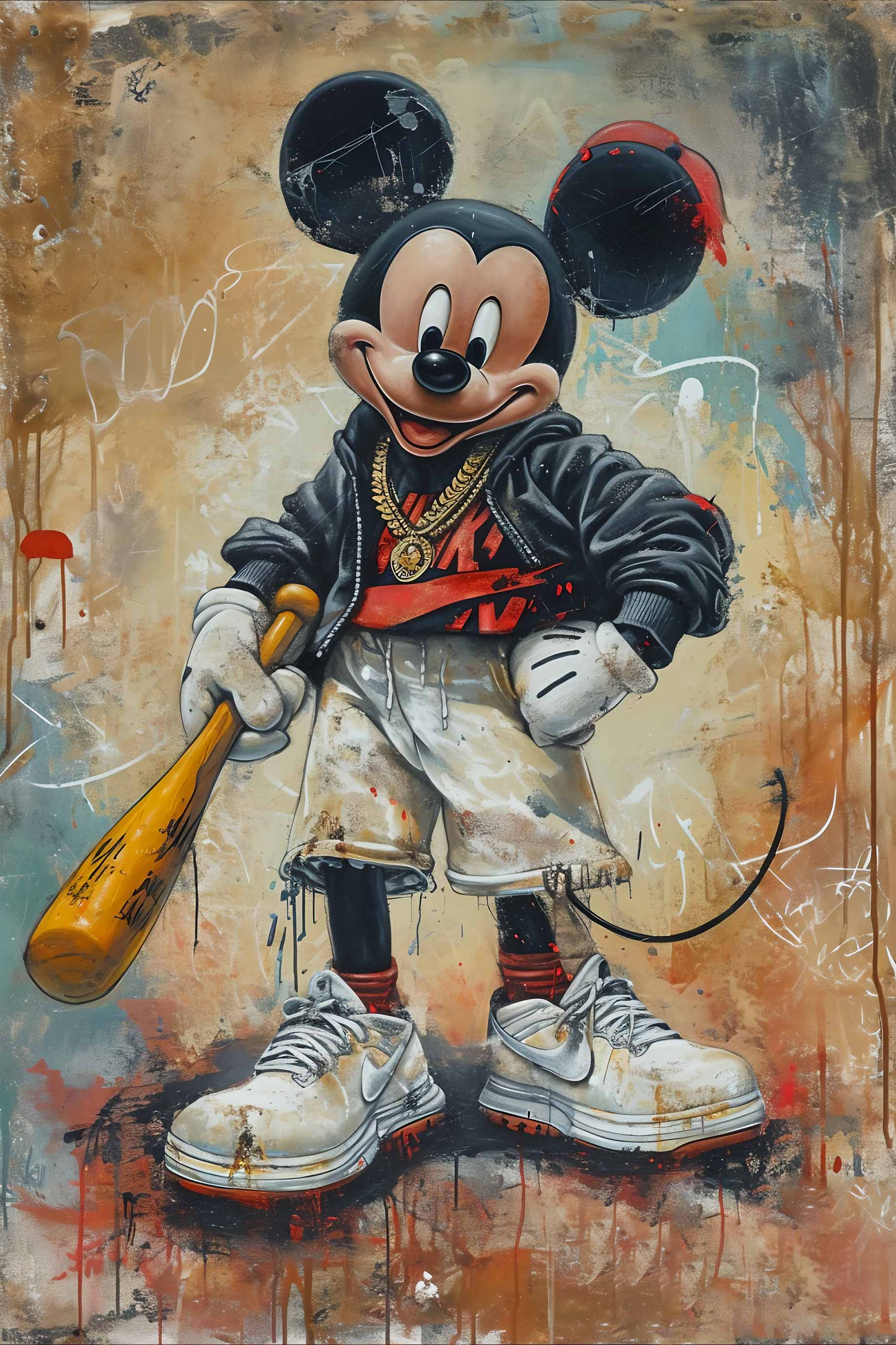 Street Art Mickey Mouse Print