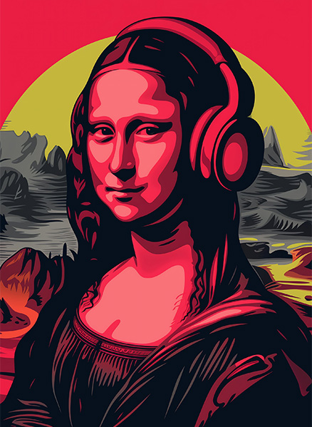 Pop Art Monalisa Poster