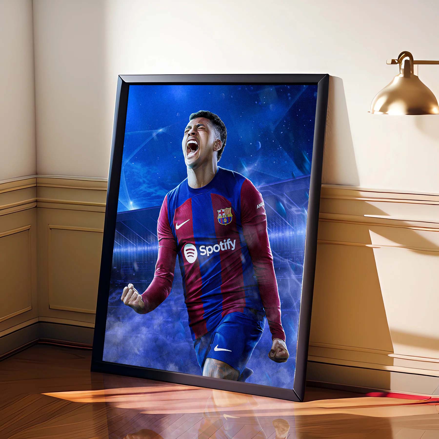 Raphinha Ucl poster barcelona