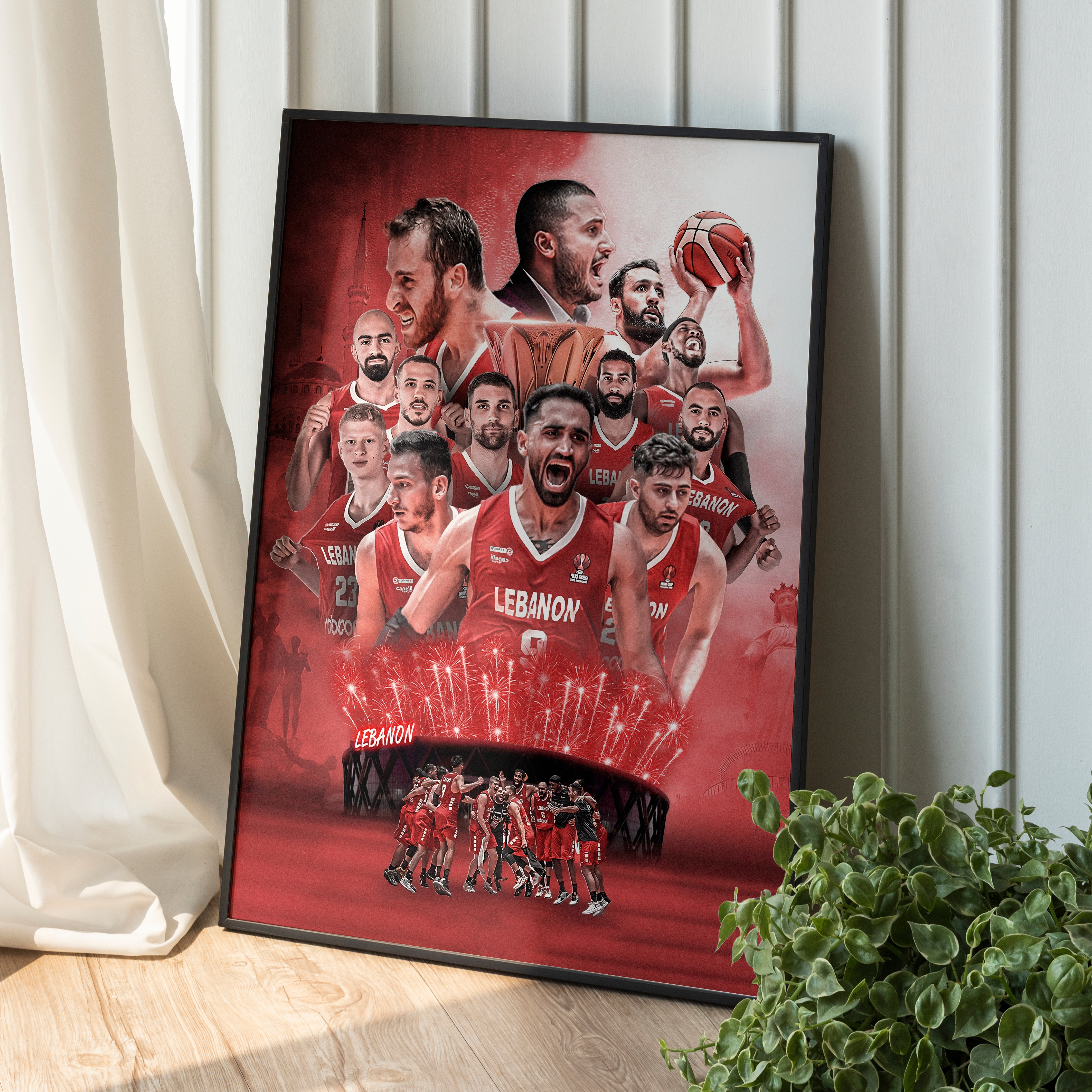 Lebanon National Basketball Team Poster