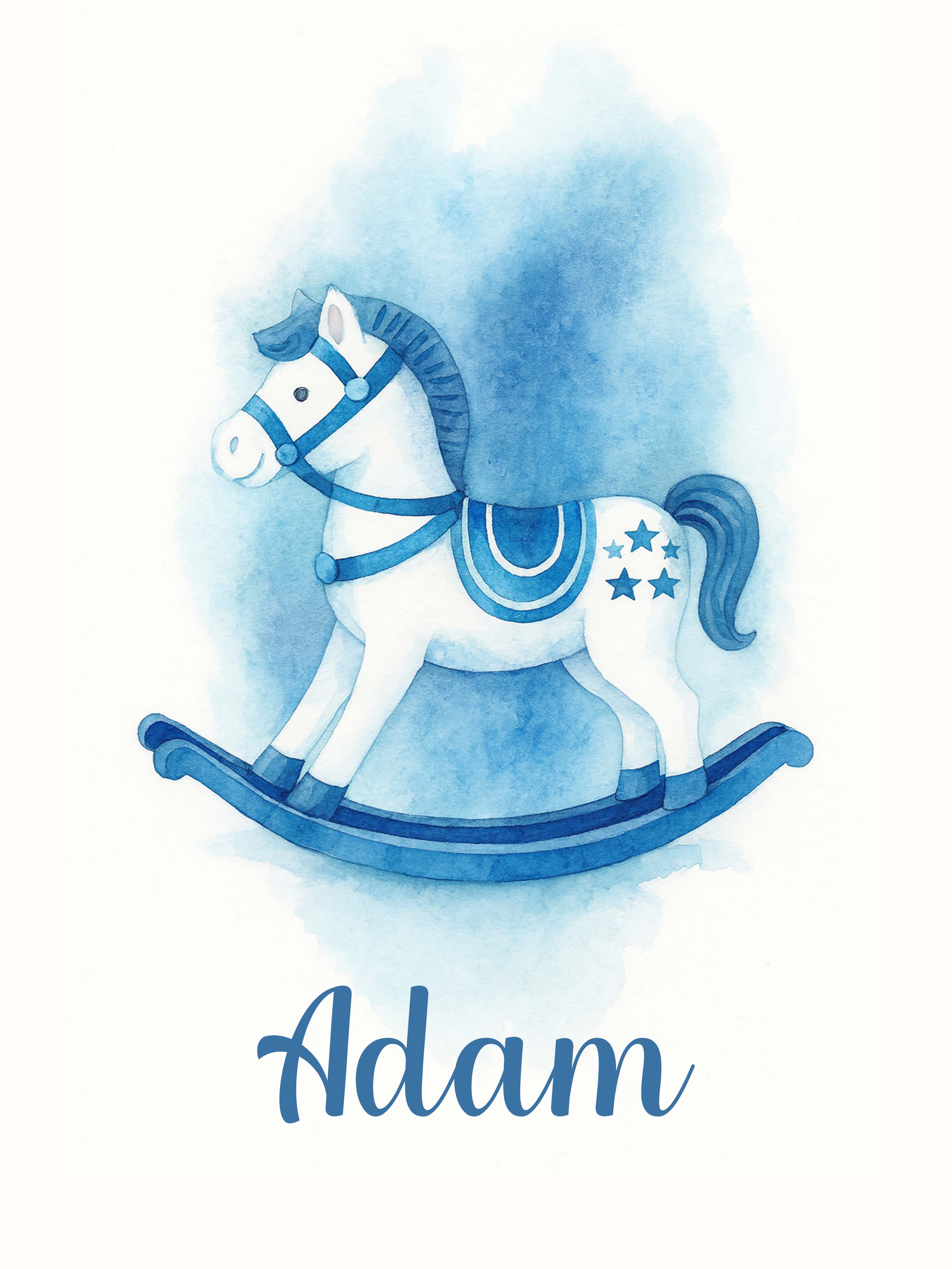 Custom Rocking Horse Poster 