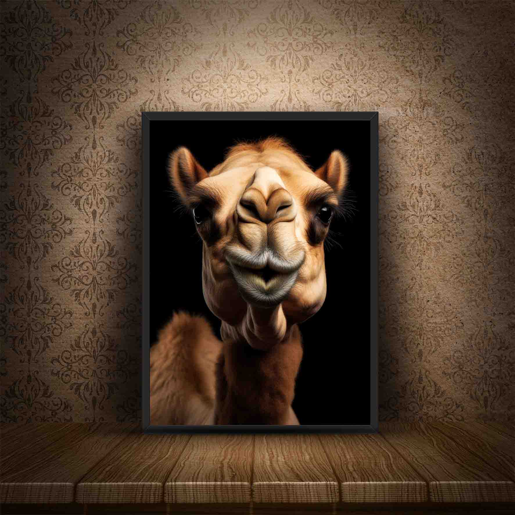 Camel Portrait Print