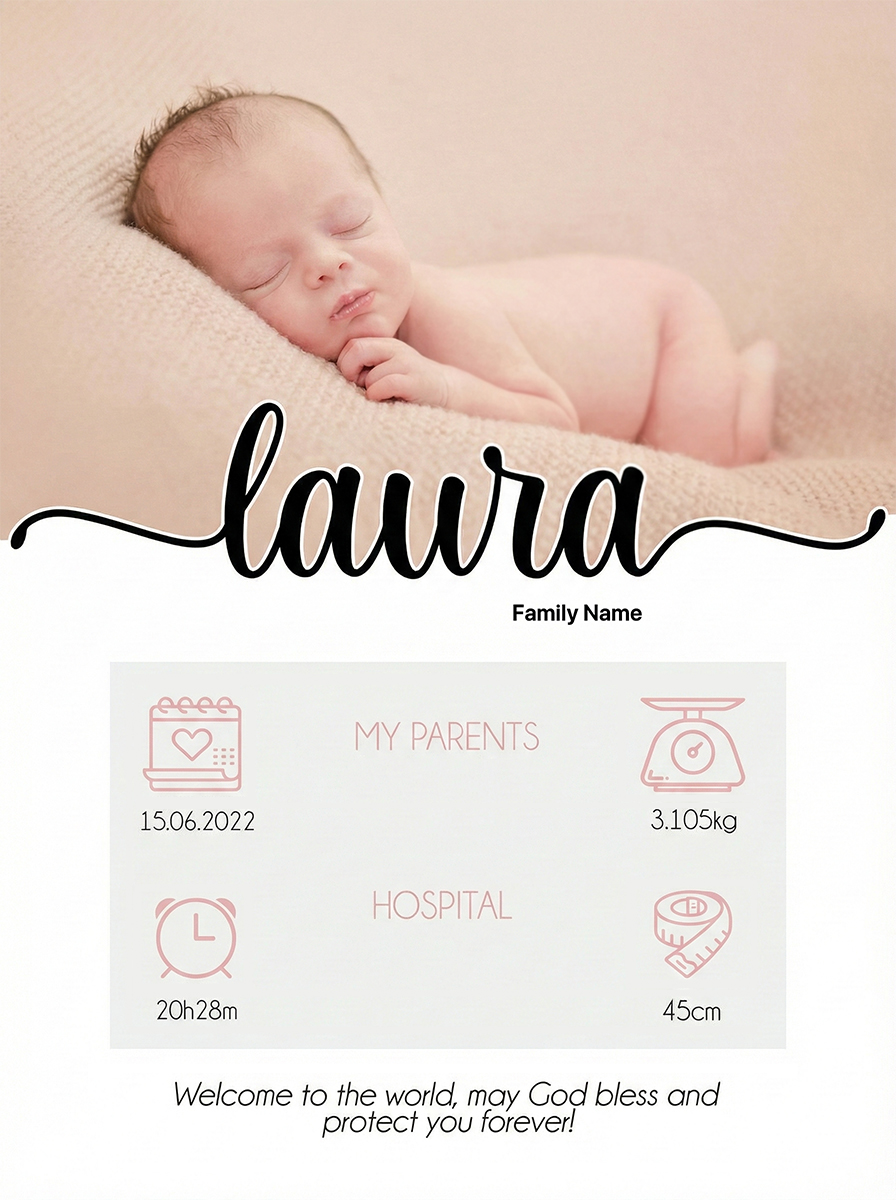 Birth Announcement Poster