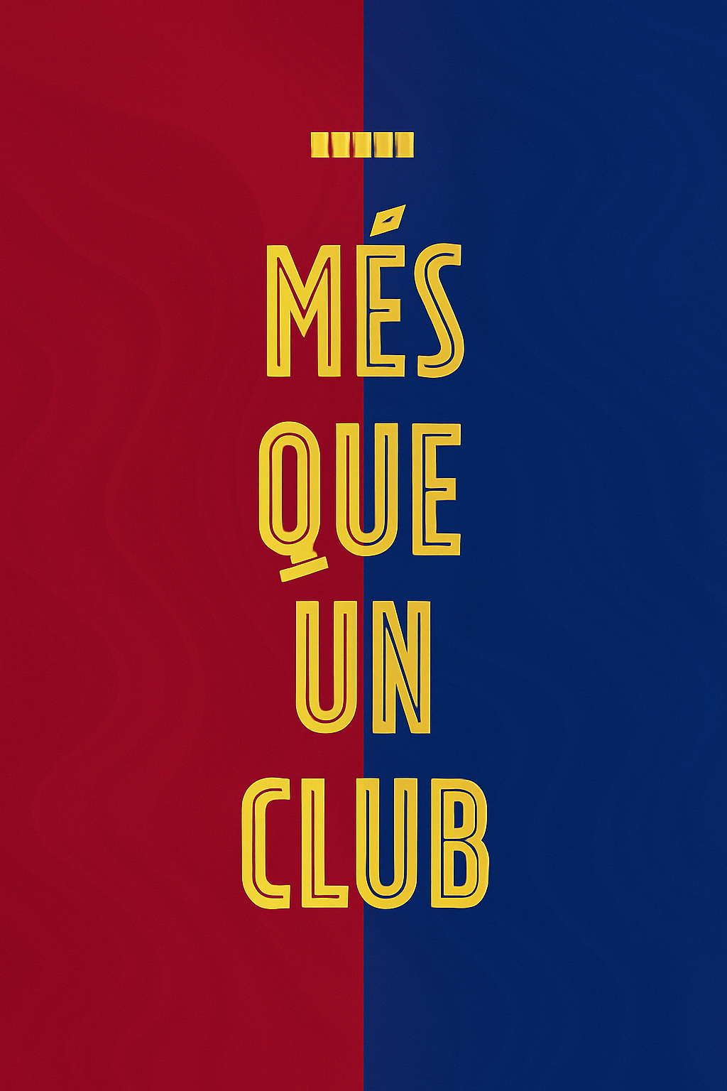 Fcbarcelona Més Que Un Club Poster