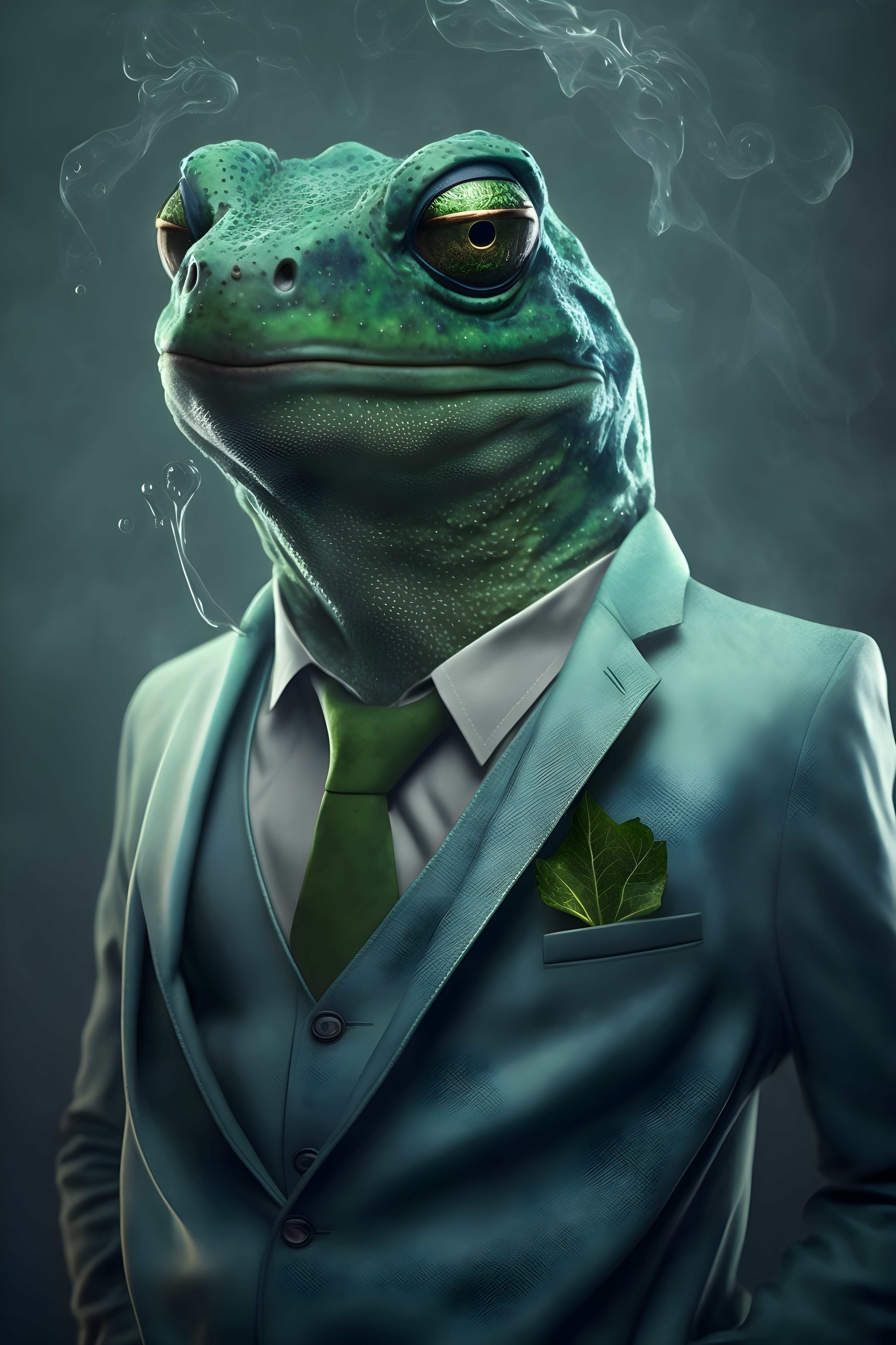 Frog Gentleman Portrait